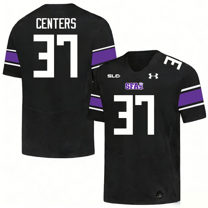 Stephen F. Austin Lumberjacks #37 Larry Centers College Football Jerseys,Uniforms-Black